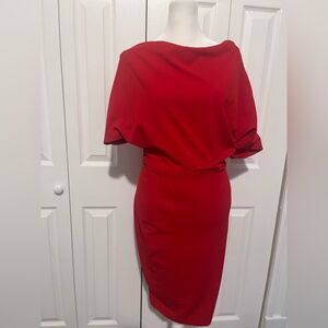Alexia Admor Off Shoulder Dress Red Small